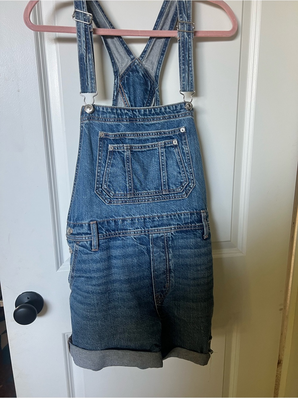 American Eagle Outfitters Blue Denim Overalls